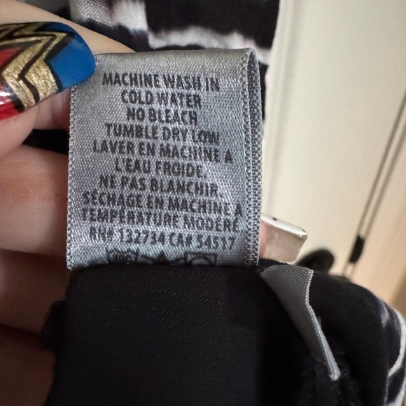 Bella Dahl Womens Cotton Tie Dye Striped Collared Buttoned Blouse Blue Size S - Picture 4 of 10